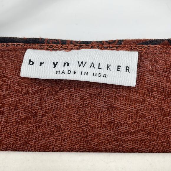 Bryn Walker Alanna Tunic Top Dress Large Rust Floral Print - Picture 7 of 11